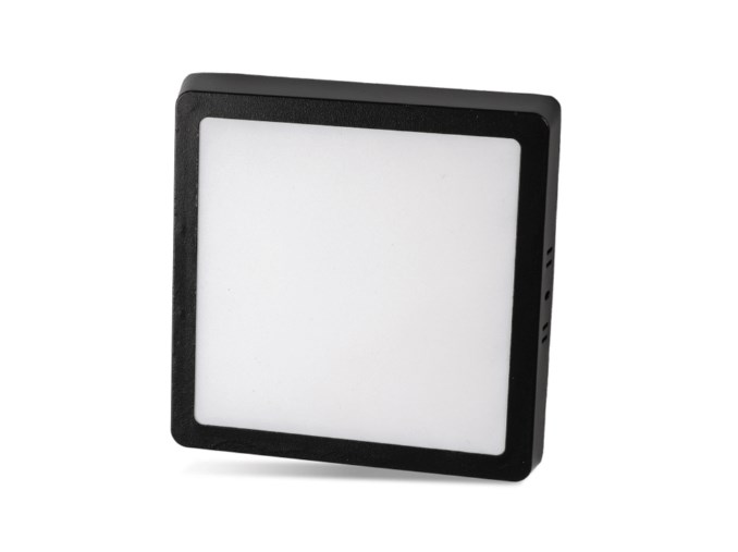 18 W KARE SİYAH KASA BEYAZ IŞIK 6500 K LED PANEL ARMATÜR NOAS SPOT