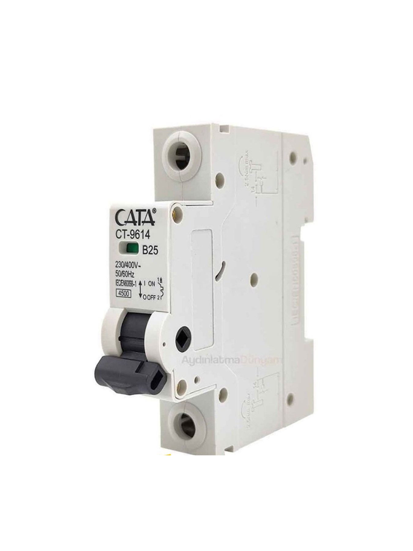 25 AMPER SİGORTA ( B TİPİ / MONOFAZE / 4.5 kA )