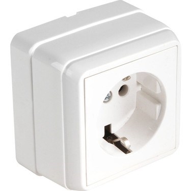 BRON S/Ü TOPRAKLI PRİZ BEYAZ