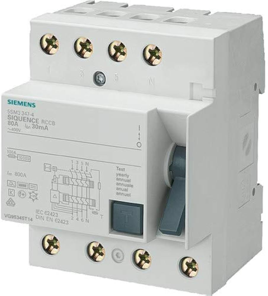 HATA AKIMI KORUMA ANAHTARI-FI (KAÇAK AKIM KORUMA RÖLESİ); 100A; 400V; 30mA; TRİFAZE; 3FAZ+NÖTR BAĞLANTILI; 70mm