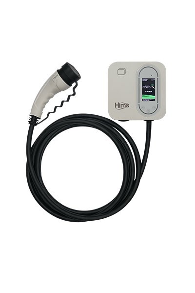 HİMS HCDKB-22 22KW DESTEKLİ 5 MT KABLOLU SMART ELEKTRİKLİ ARAÇ ŞARJ İSTASYONU