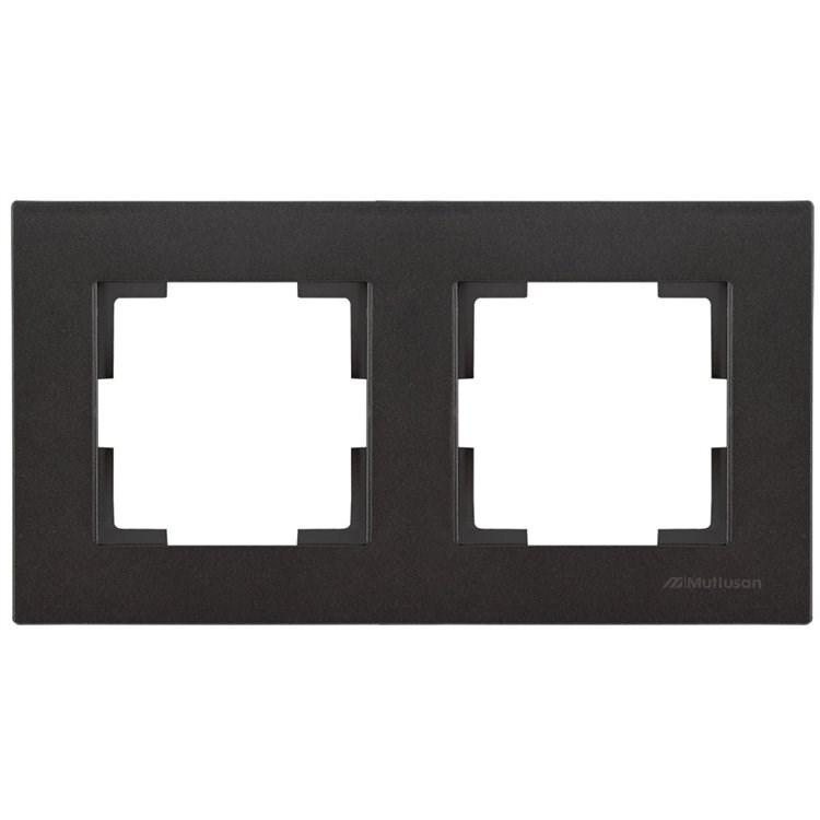 RİTA İKİLİ PRİZ ÇERÇEVE SİYAH