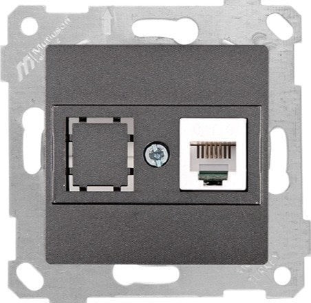 RİTA MEK TUŞ TELEFON PRİZİ 1XRJ12 FÜME