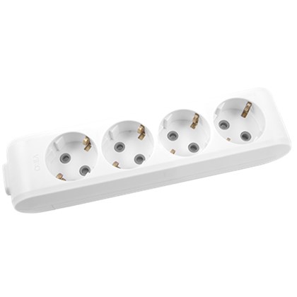 MULTİ-LET DÖRTLÜ PRİZ TOPRAKLI Ç.K. KLEMENSLİ