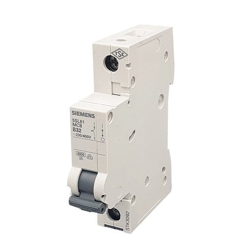 32A; 1 FAZLI; 5SL Classic ANAHTARLI OTOMATİK SİGORTA; 6kA; B TİPİ; ÇABUK KARAKTERLİ