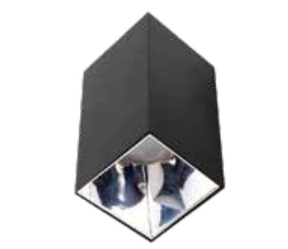 SIVAÜSTÜ DEKORATİF ARMATÜR KROM REFLEKTÖR SİYAH METAL KASA