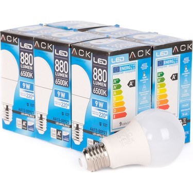 9W A60 6500K LED AMPUL