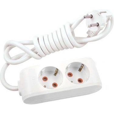 MULTİ-LET İKİLİ PRİZ TOPRAKLI KABLOLU Ç.K. 5 MT