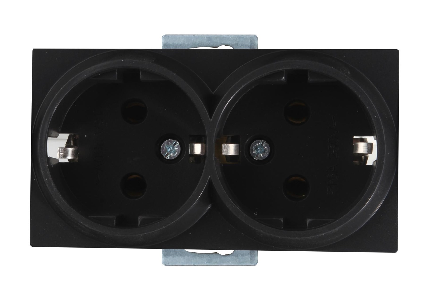 RİTA MEK TUŞ İKİLİ TOPRAKLI PRİZ SİYAH