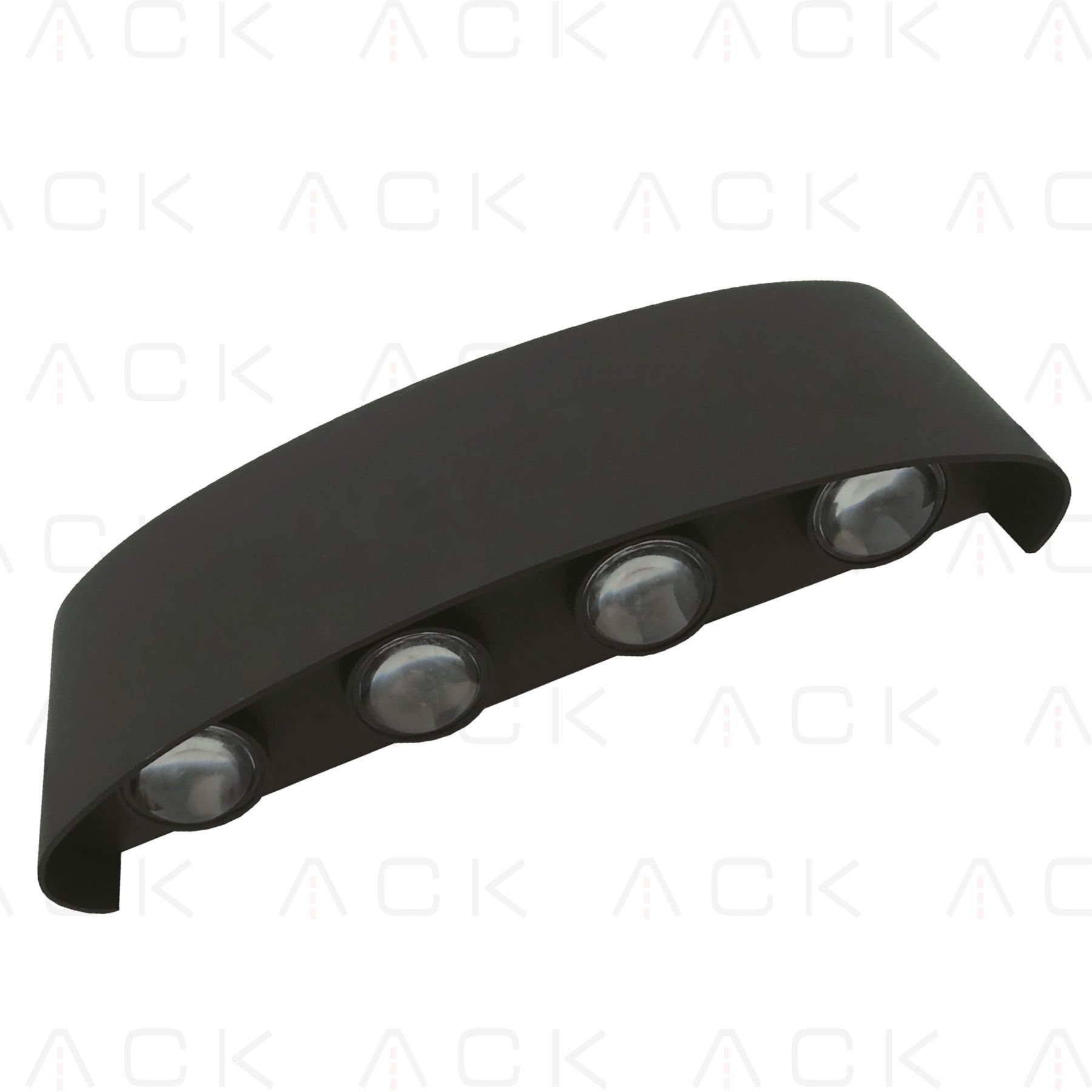 8*1W / SMD CHIP / SİYAH APLİK / 3000K / IP54 /SKD FULL SET INCLUDES SCREW/SIZE : L221*H80*W48