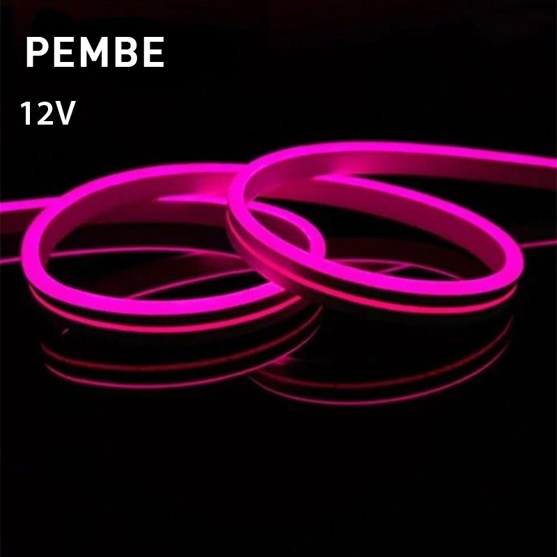 12V NEON LED HORTUM (PEMBE)