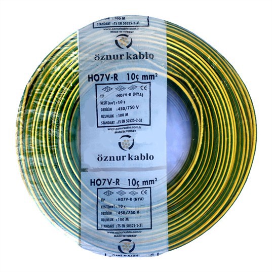 H07V-R (NYA) 1X10c SARI YEŞİL