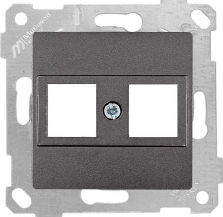 RİTA MEK TUŞ DATA PRİZİ 2*RJ45 (KON.SÜZ) FÜME