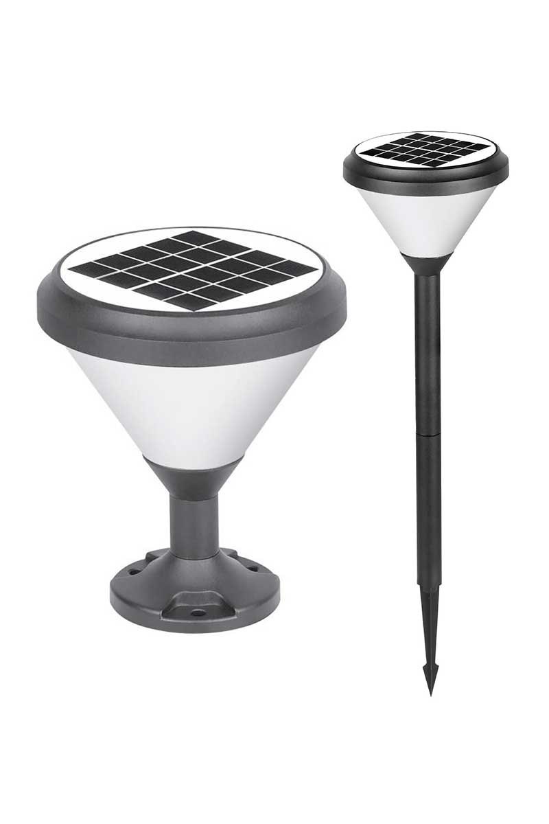 SOLAR LED BAHÇE ARMATÜRÜ YUVARLAK 8W/h 6500K