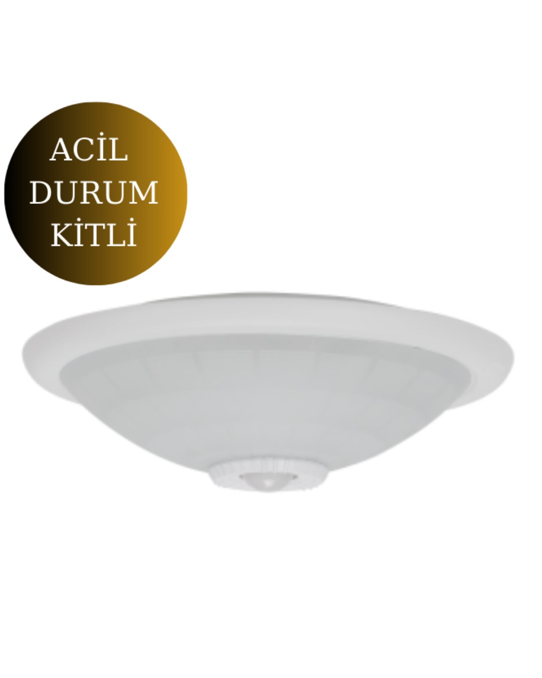 İNOLED BEYAZ IŞIK 18 W ACİL KİTLİ ŞARJLI SENSÖRLÜ LED TAVAN ARMATÜR 6500 K