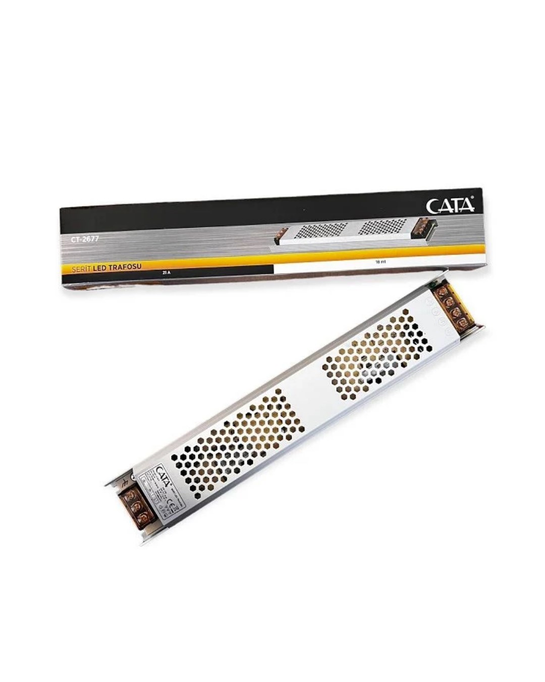 21 AMPER ŞERİT LED TRAFOSU (250W) (SÜPER SLİM FANSIZ)