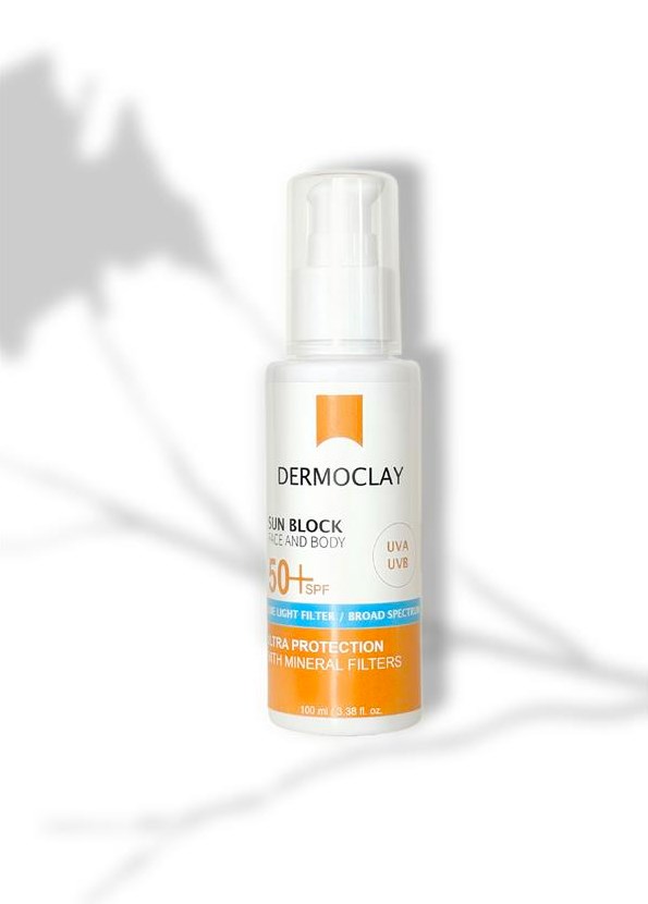 Dermoclay Sun Block Geniş Spektrumlu 50+ SPF Güneş Kremi