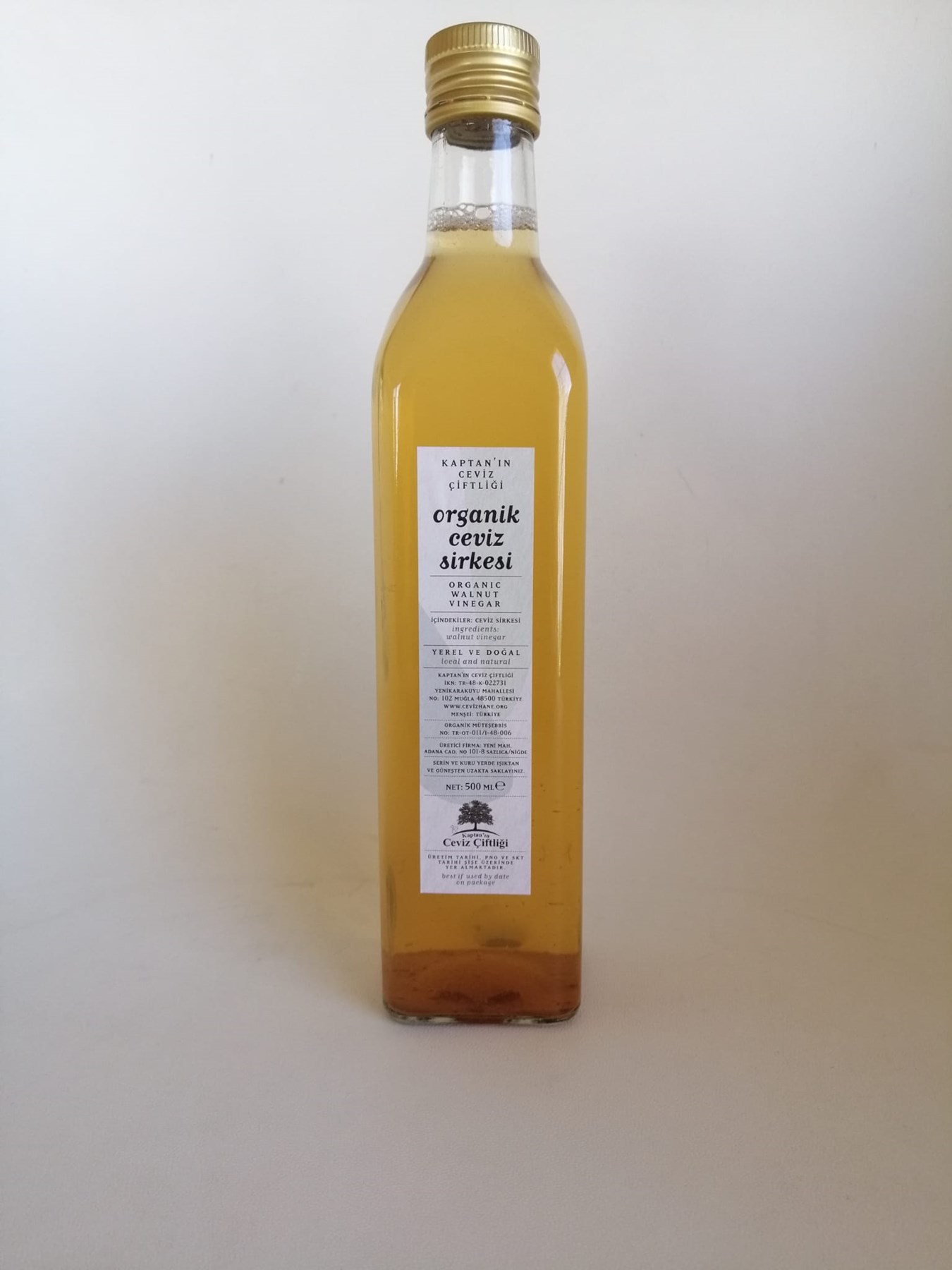 Doğal Fermente Ceviz Sirkesi (500 ML)