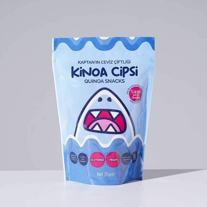 Yumuşak Form Glütensiz Vegan Kinoa Cipsi | Sağlıklı Atıştırmalık 35 g