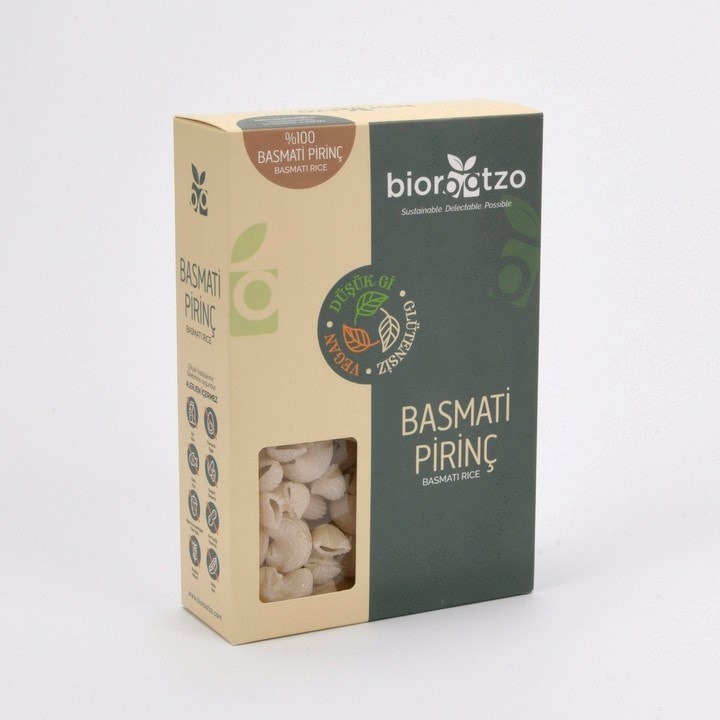 Biorootzo Artizan Bronz Kalıp Basmati Pirinç Mantı - Pipe Rigate 200 g