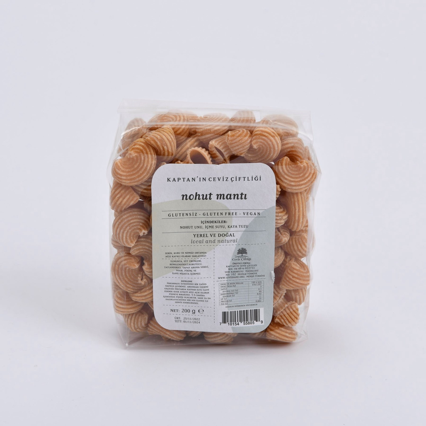 Nohut Mantı Pipe Rigate (200 G)