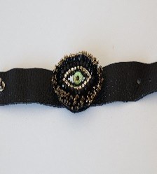 DERİ BONCUK İŞİ BİLEKLİK