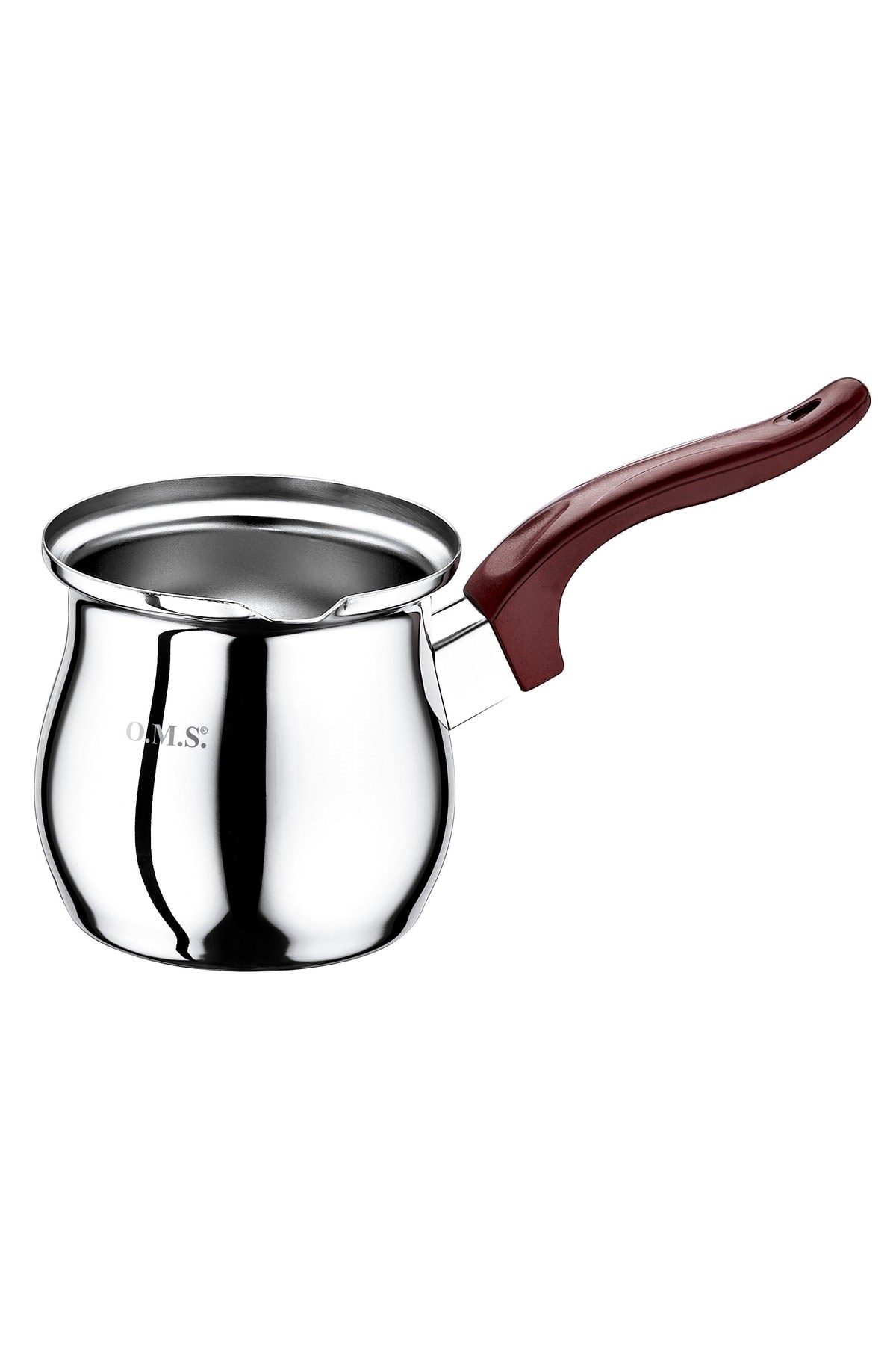 7013 ( No;07 ) 1 Parça Paslanmaz Çelik Cezve Bordo