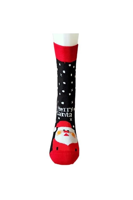 Merry Santa Yıl Başı Soket Çorap 36-40