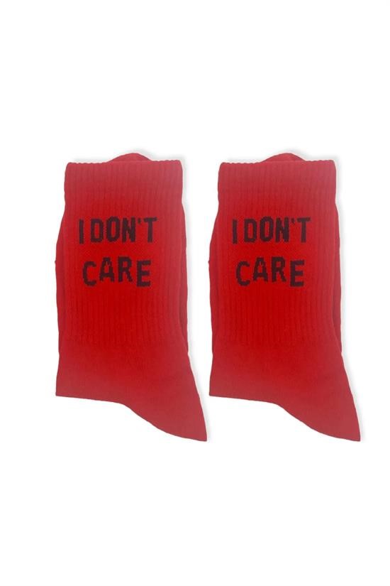 I Don`t Care Yazılı Tenis Çorap 42-46