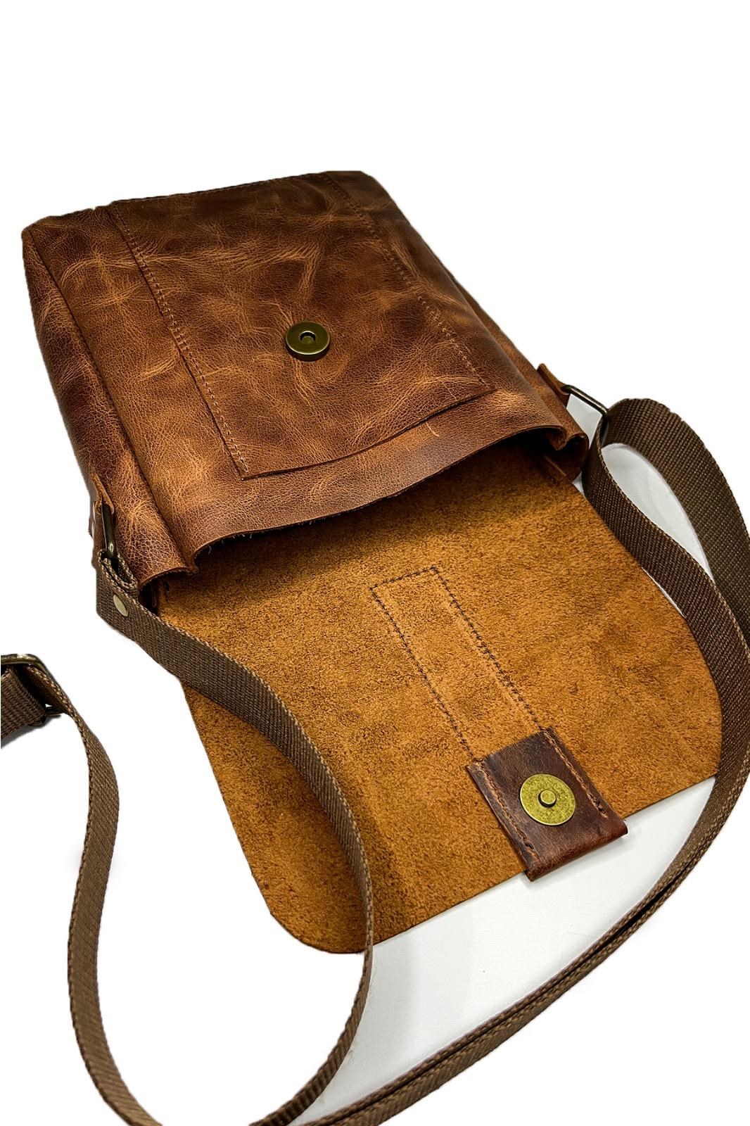 Hakiki Deri Omuz Çantası