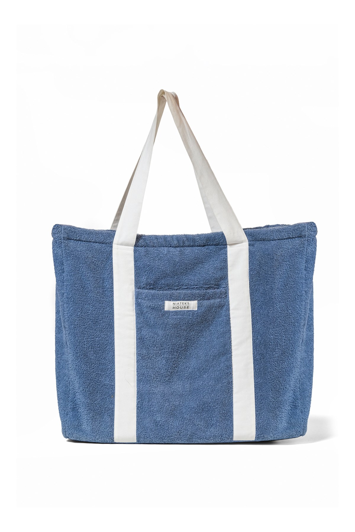 HavluBag Havlu Plaj Çantası Fermuarlı, Kanvas Astarlı, Cepli