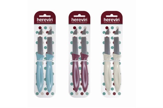 7,8 Cm İkili Nordic Renkli Meyve Bıçağı-36 Set-17820