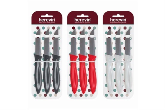 7,8 Cm Üçlü Karışık Renkli Meyve Bıçağı-36 Set-17828