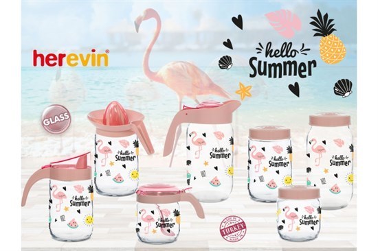 425 Cc Desenli Kavanoz-Hello Summer-17612