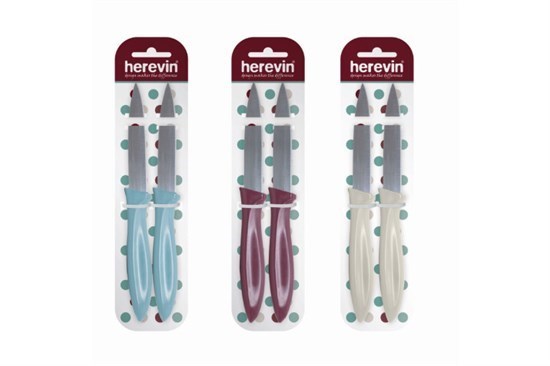 9 Cm İkili Nordic Renkli Meyve Bıçağı-36 Set-17819