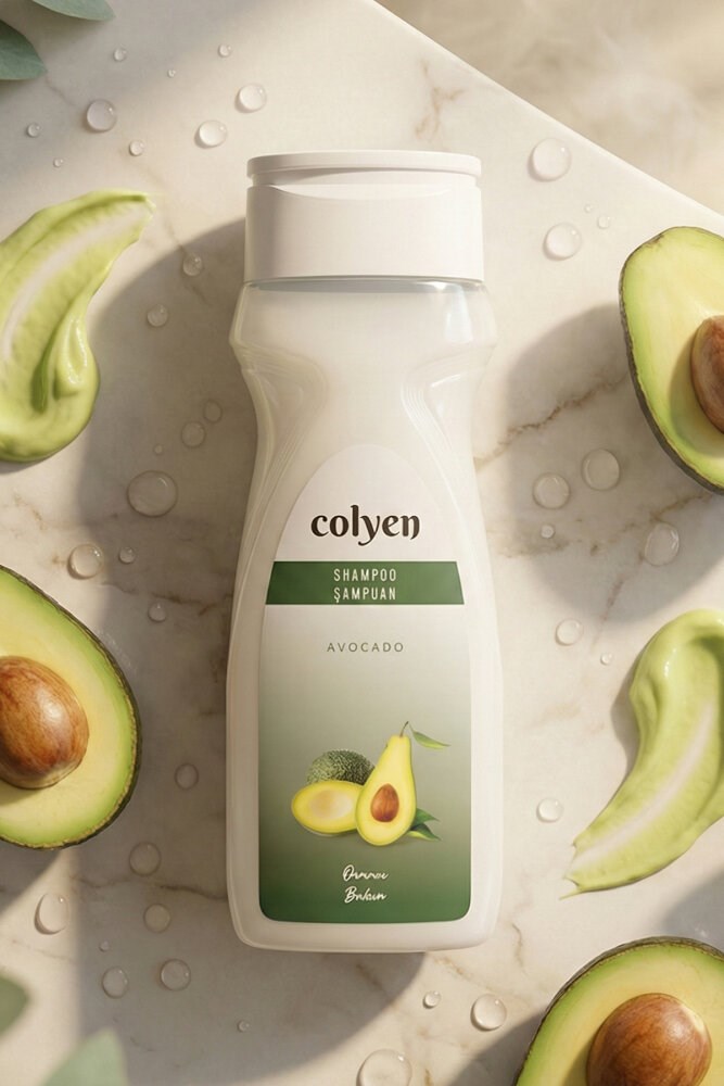 Colyen Avokado Özlü Besleyici Saç Bakım Şampuanı 500ml - Nemlendirici ve Canlandırıcı Etki