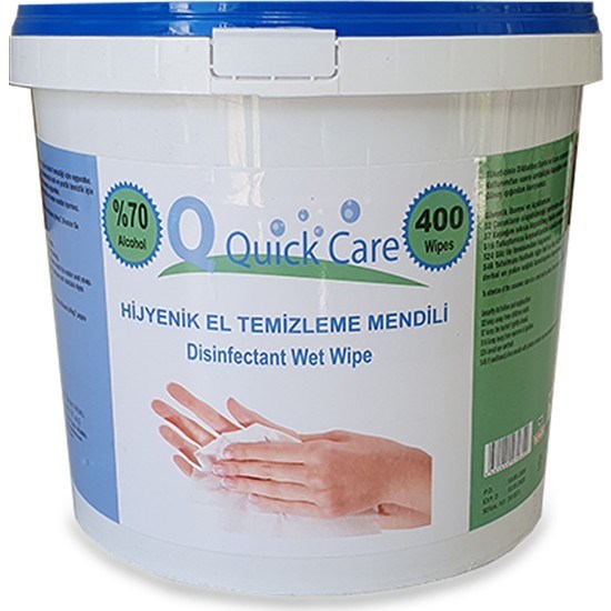 Quick Care Dezenfektanlı El Temizleme Mendili 400 Lü