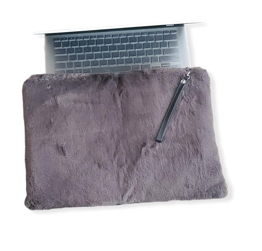 Fur Fashion Notebook Çantası Antrasit Macbook Air Uyumlu