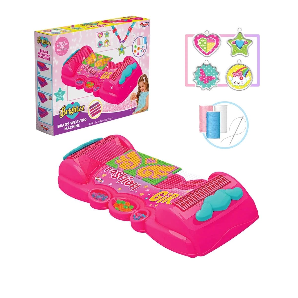 1000 Adet Boncuk Seti Ve Takı Kolye Dokuma Eğitici Oyun Seti (4 Adet Kolye Ucu Hediyeli)