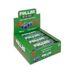 Fellas Meyve Bar - Chialı ve Yaban Mersinli 40g x 12 Adet