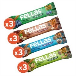 Fellas Meyveli Bar Karma Kutu 40g 12 Adet (4 Çeşit)