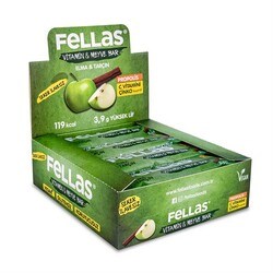 Fellas Vitamin & Meyve Bar - Elmalı ve Tarçınlı 35g x 12 Adet