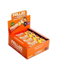 Fellas Yüksek Protein Bar - Portakal & Kakao 50g  x 12 Adet