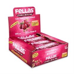 Fellas Vitamin & Meyve Bar - Turna Yemişi ve Kabak Çekirdeği 35g x 12 Adet