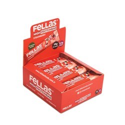 Fellas Yüksek Protein Bar - Çilekli 50g  x 12 Adet