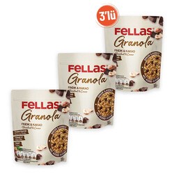 Fellas Granola 3'lü - Fındıklı & Kakaolu 300g 