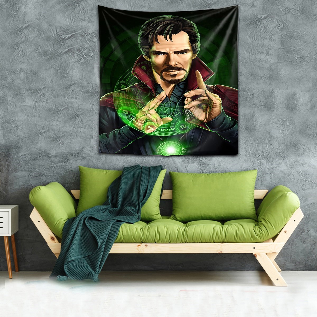 Benedict Cumberbatch Dr Strange Yıkanabilir Leke Tutmaz Kumaş Duvar Örtüsü Duvar Halısı Tapestry