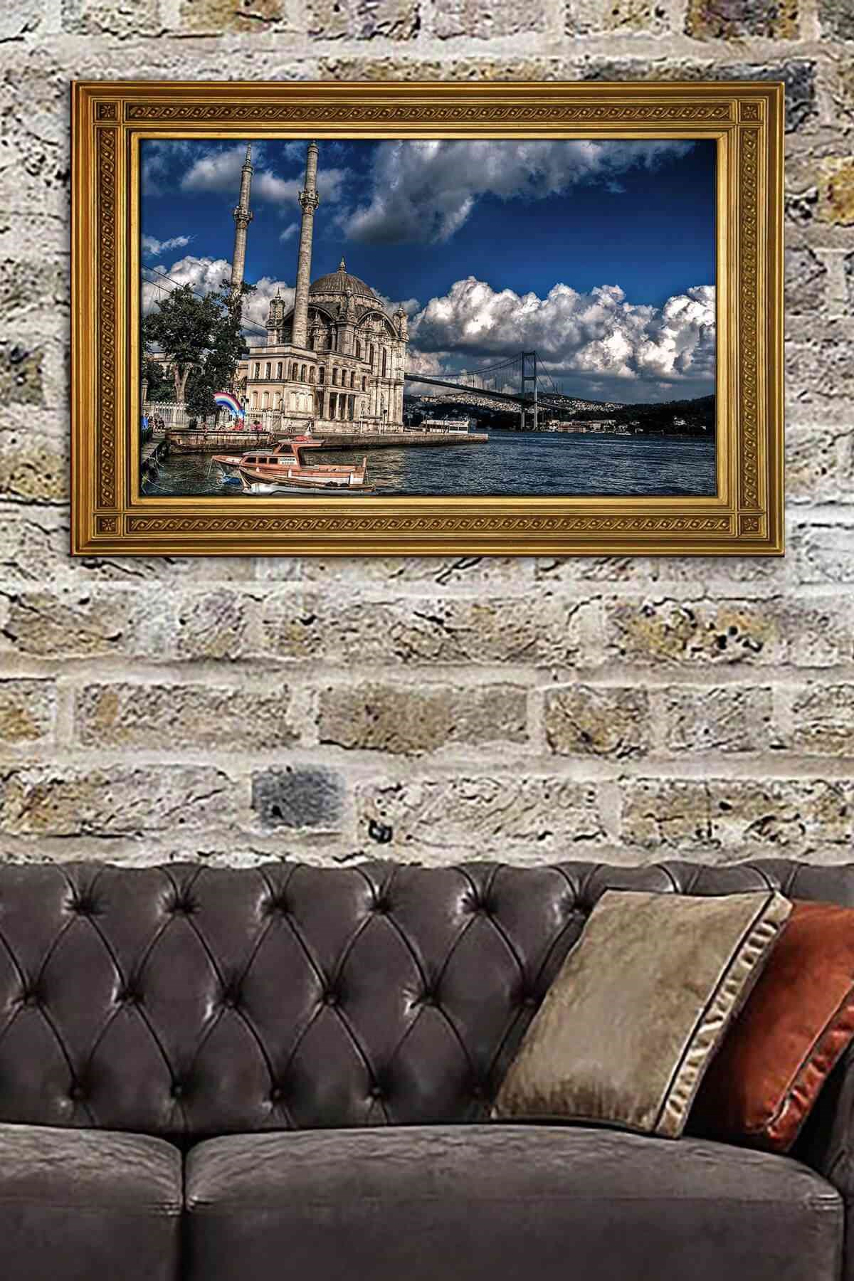 Evi Mona Çerçeve Baskılı Mdf Tablo- 90X60 Cm -Ç084