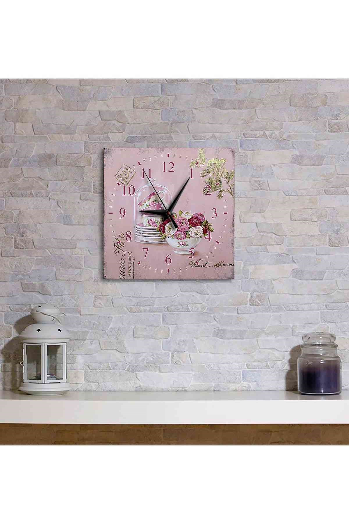 Vintage Mdf Duvar Saati-50X50 Cm - Y-062