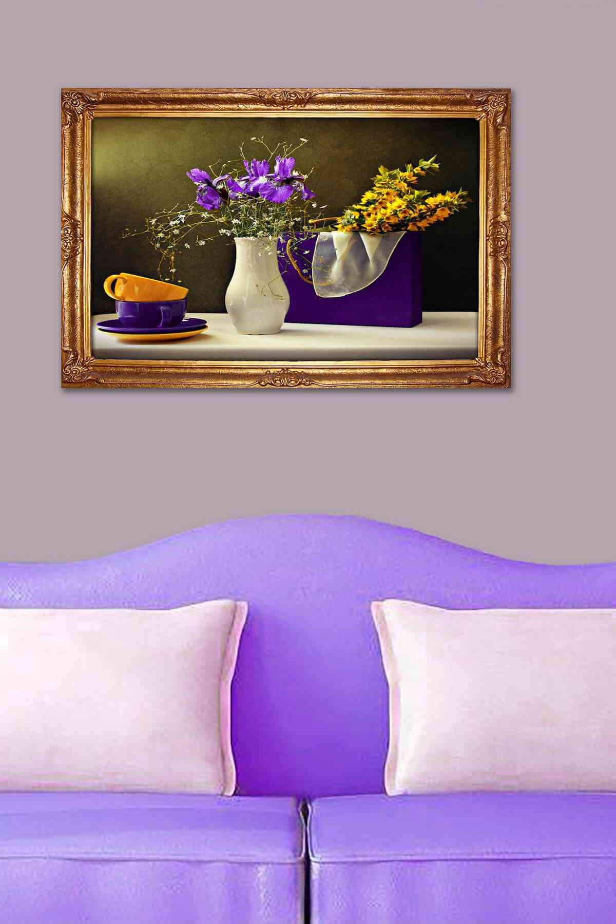 Evi Mona Çerçeve Baskılı Mdf Tablo- 90X60 Cm -Ç074